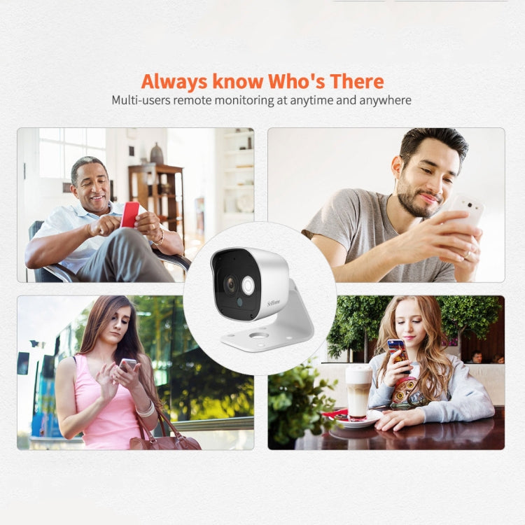 SriHome SH029 3.0 Million Pixels 1296P HD AI Camera, Support Two Way Talk / Motion Detection / Humanoid Detection / Night Vision / TF Card, AU Plug, SH029