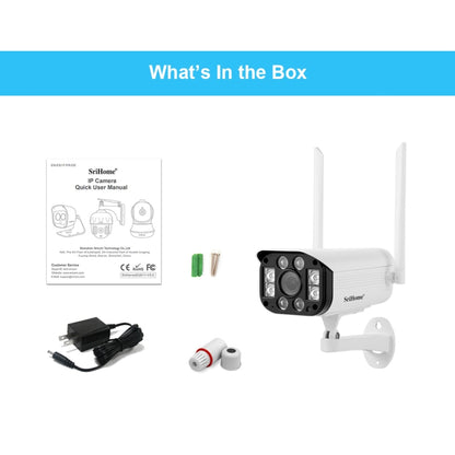 SriHome SH031 3.0 Million Pixels 1296P HD IP Camera, Support Two Way Talk / Motion Detection / Night Vision / TF Card, US Plug, SH031