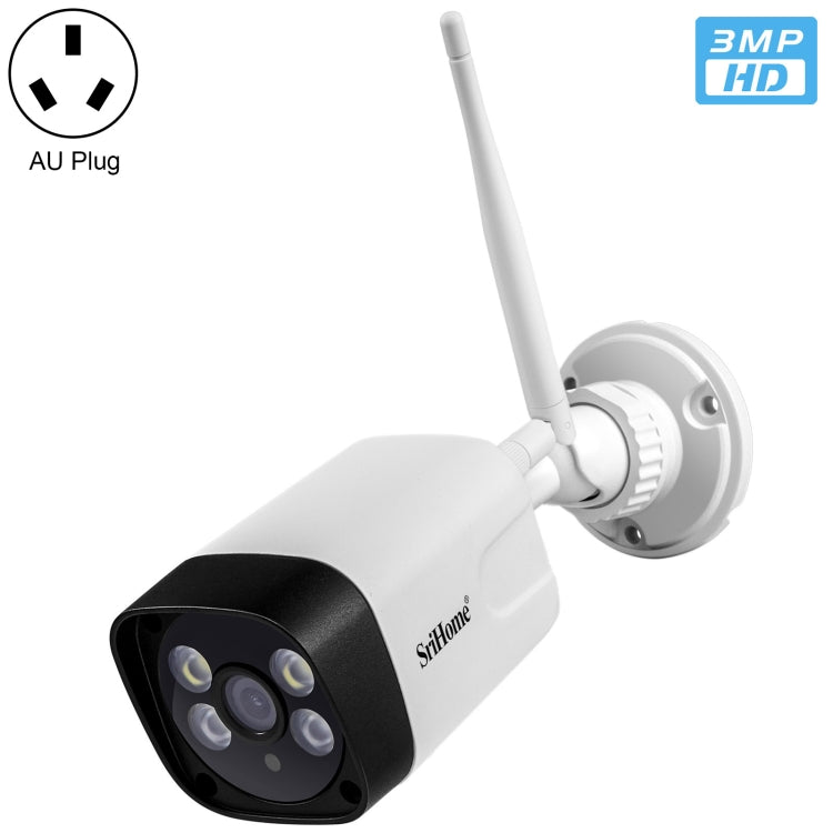 SriHome SH035 3.0 Million Pixels 1296P HD IP Camera, Support Two Way Audio / Motion Detection / Humanoid Detection / Full-color Night Vision / TF Card, AU Plug, SH035