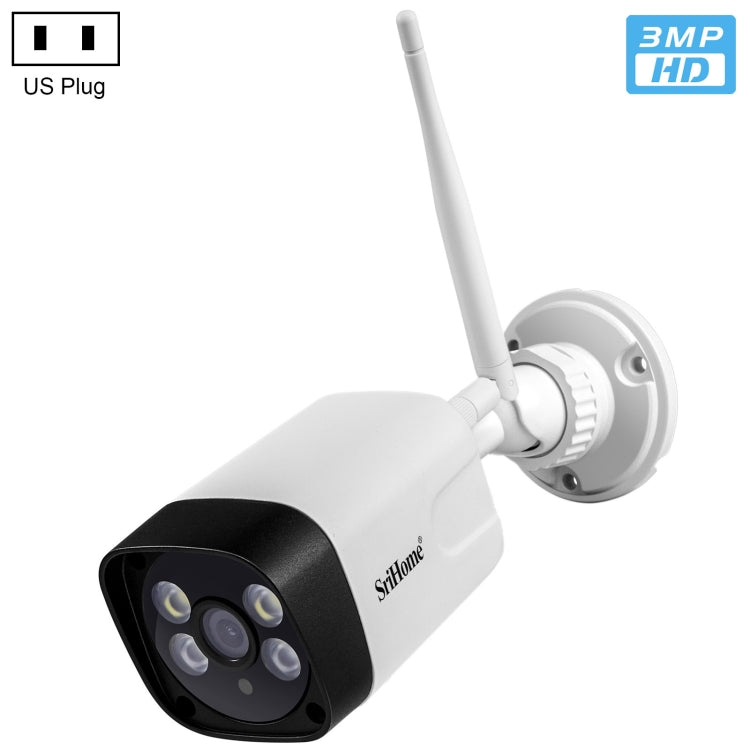 SriHome SH035 3.0 Million Pixels 1296P HD IP Camera, Support Two Way Audio / Motion Detection / Humanoid Detection / Full-color Night Vision / TF Card, AU Plug, SH035