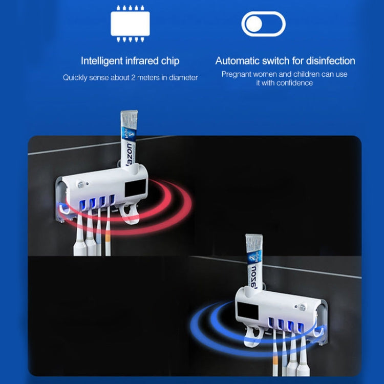 Ultraviolet Toothbrush Sterilizer Bathroom Wall-mounted Toothbrush Holder