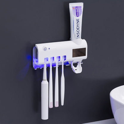 Ultraviolet Toothbrush Sterilizer Bathroom Wall-mounted Toothbrush Holder