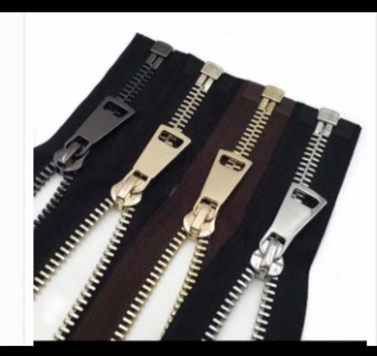 3pcs Range of Nickel Free Open Ended Metal Zip, Next Day Delivery Jacket Zip Strong (3pcs)