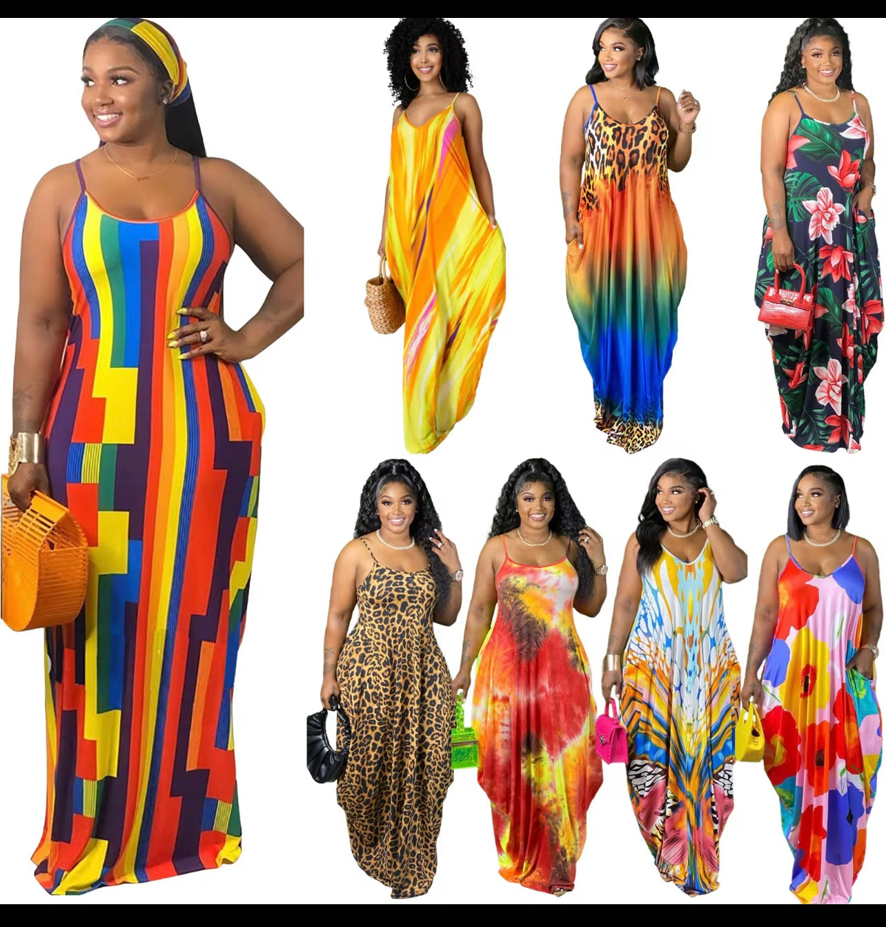 Ifesons Summer Women's Casual Maxi Gown