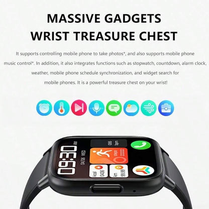 DM60 1.83 inch Waterproof Smart Watch, Support Body Temperature Monitoring / Heart Rate / Blood Oxygen / Blood Pressure Monitoring