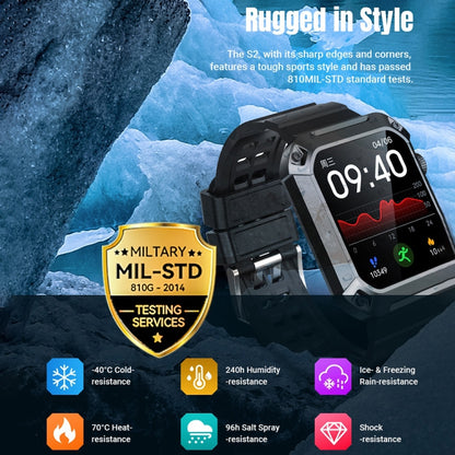 HAMTOD NX3 Pro 1.83 inch Rugged Smart Watch, Support Bluetooth Call / Sleep / Heart Rate / Blood Oxygen / Blood Pressure Monitoring, NX3 Pro