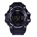 EX16 1.12 Inch FSTN LCD Full Angle Screen Display Sport Smart Watch, IP67 Waterproof, Support Pedometer / Stopwatch / Alarm / Notification Remind / Call Notify / Camera Remote Control / Calories Burned, Compatible with Android and iOS Phones