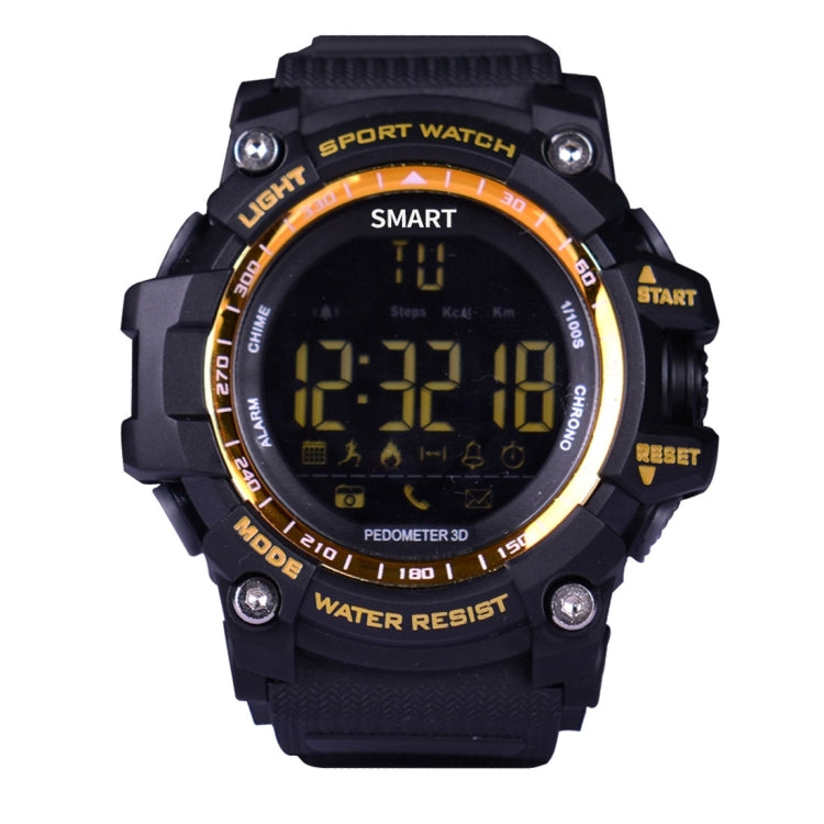 EX16 1.12 Inch FSTN LCD Full Angle Screen Display Sport Smart Watch, IP67 Waterproof, Support Pedometer / Stopwatch / Alarm / Notification Remind / Call Notify / Camera Remote Control / Calories Burned, Compatible with Android and iOS Phones