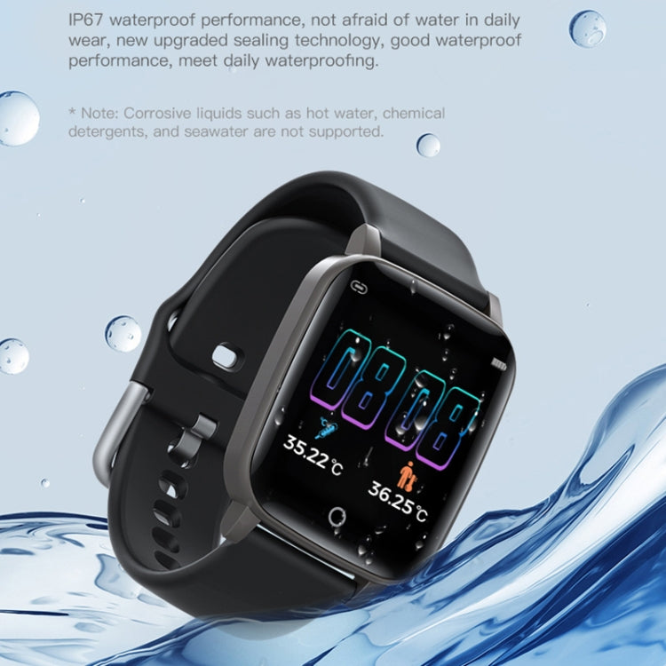 T1 Body Temperature Measurement Smart Sports Watch, 1.3 inch Screen, IP67 Waterproof, Support Automatic Temperature and Heart Rate Monitoring / Sleep Monitoring / Sedentary Reminder