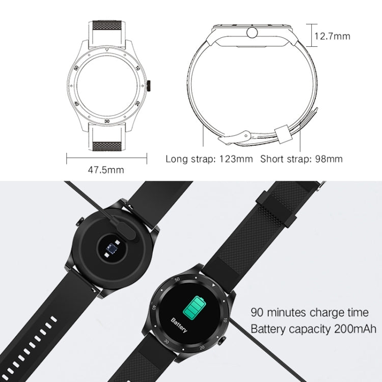 S6 1.3 inch IPS Color Screen Smart Watch, Support Heart Rate Monitoring / Blood Pressure Monitoring / Sleep Monitoring / Female Physiological Cycle