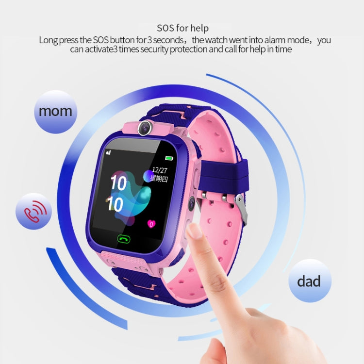 Q12B 1.44 inch Color Screen Smartwatch for Children, Support LBS Positioning / Two-way Dialing / One-key First-aid / Voice Monitoring / Setracker APP