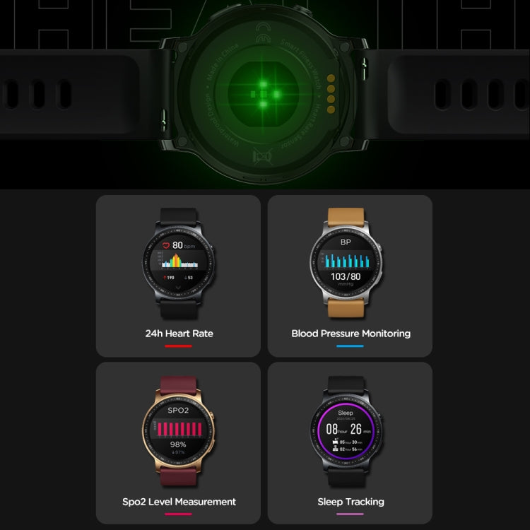 Zeblaze GTR2 1.28 inch Color Touch Screen Bluetooth 5.0 IP68 Waterproof Smart Watch, Support Sleep Monitor / Heart Rate Monitor / Blood Pressure Monitoring