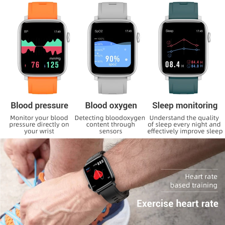 SE02 Bluetooth Smart Sports Watch, Support Heart Rate / Blood Pressure / Blood Oxygen Monitoring & Sleep Monitoring & Sedentary Reminder