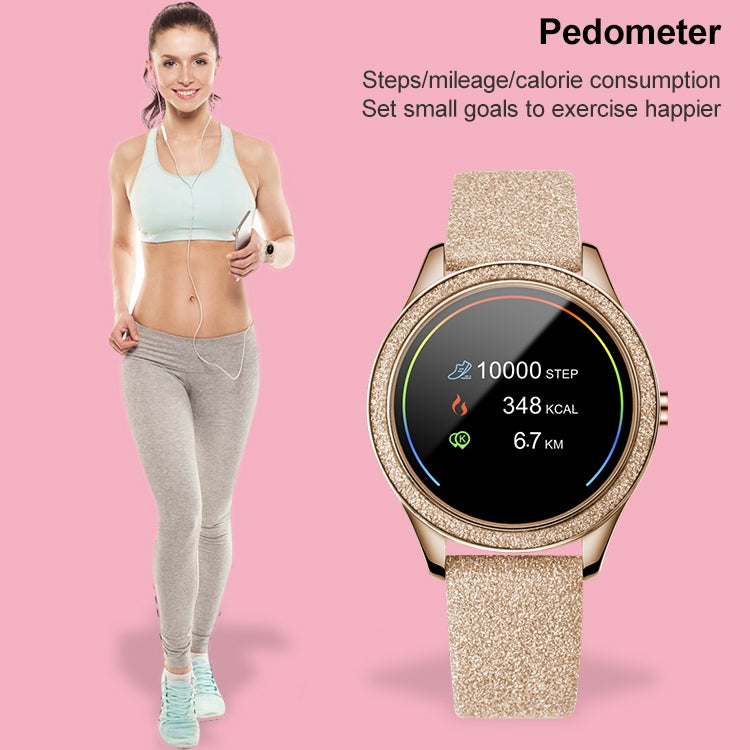 M6003 Stainless Steel Mesh Strap Fashion Smart Watch for Women, Support Heart Rate Monitoring & Pedometer & Sleep Monitoring & Calories