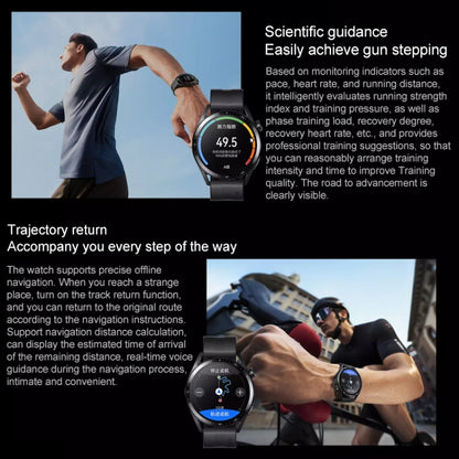 HUAWEI WATCH GT 3 Smart Watch 46mm Rubber Wristband, 1.43 inch AMOLED Screen, Support Heart Rate Monitoring / GPS / 14-days Battery Life / NFC, GT 3 46mm Black