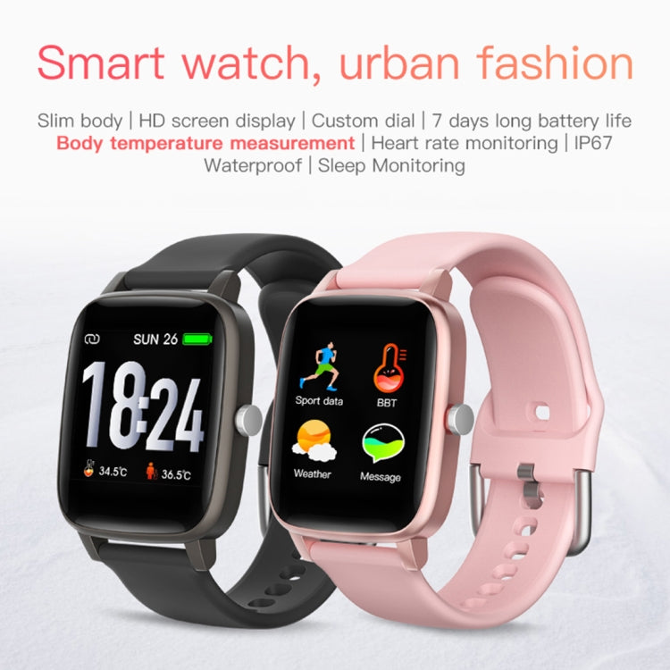 T98 1.4 inch Color Screen Smart Watch, IP67 Waterproof, Support Body Temperature Measurement / Heart Rate Monitoring / Blood Pressure Monitoring / Sedentary Reminder / Calories