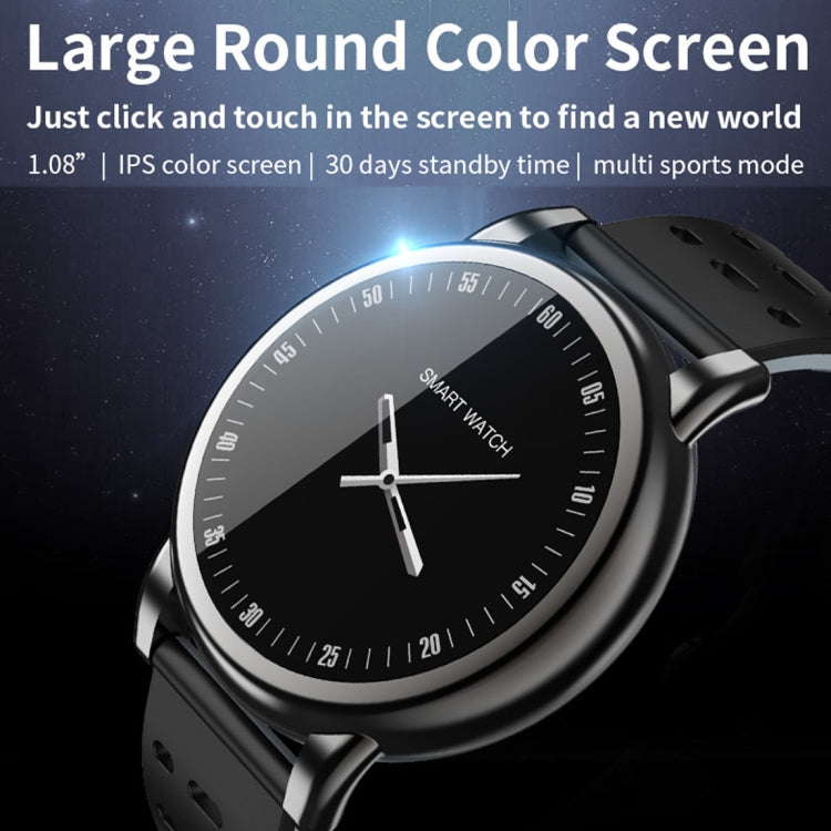 B8+ 1.08 inch IPS Color Screen IP67 Waterproof Smart Watch,Support Message Reminder / Heart Rate Monitor / Blood Oxygen Monitoring / Blood Pressure Monitoring/ Sleeping Monitoring