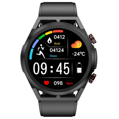 ET310 1.39 inch IPS Screen IP67 Waterproof Silicone Band Smart Watch, Support Body Temperature Monitoring / ECG, ET310