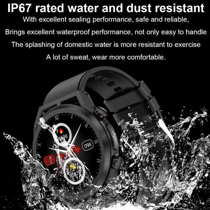 ET310 1.39 inch IPS Screen IP67 Waterproof Silicone Band Smart Watch, Support Body Temperature Monitoring / ECG, ET310