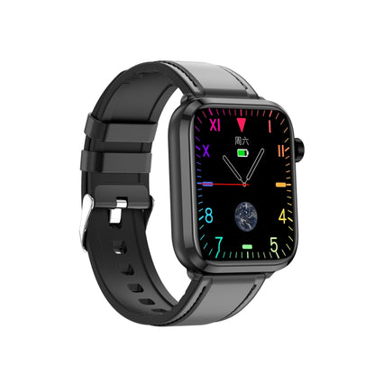 ET210 1.91 inch IPS Screen IP67 Waterproof Leather Band Smart Watch, Support Body Temperature Monitoring / ECG, ET210