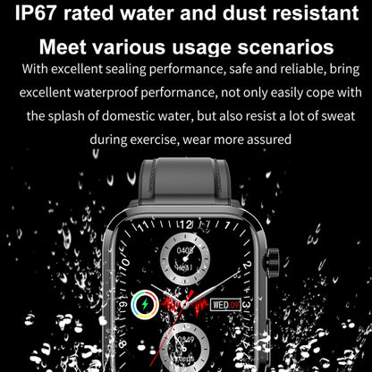 ET210 1.91 inch IPS Screen IP67 Waterproof Silicone Band Smart Watch, Support Body Temperature Monitoring / ECG, ET210