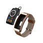 K13 1.14 inch Leather Band Earphone Detachable Smart Watch Support Bluetooth Call, Leather Band (Black), Leather Band (Brown)