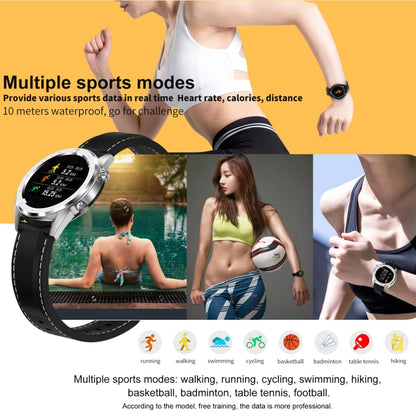 DT28 1.54inch IP68 Waterproof Silicone Strap Smartwatch Bluetooth 4.2, Support Incoming Call Reminder / Blood Pressure Monitoring / Watch Payment