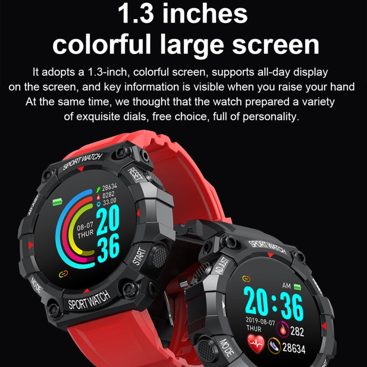 FD68 1.3 inch Color Round Screen Sport Smart Watch, Support Heart Rate / Multi-Sports Mode, FD68