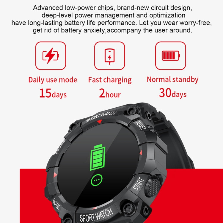 FD68 1.3 inch Color Round Screen Sport Smart Watch, Support Heart Rate / Multi-Sports Mode, FD68