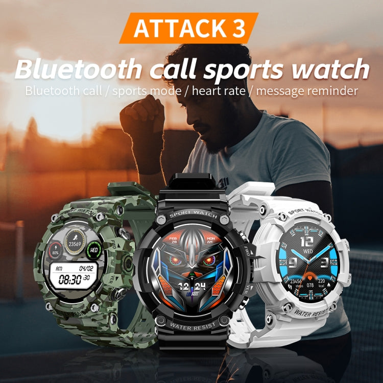 LOKMAT ATTACK 3 1.28 inch TFT Screen Sports Fitness Smart Watch, Support Bluetooth Call, ATTACK 3