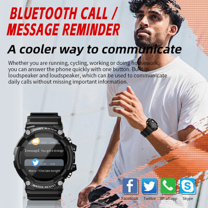 LOKMAT ATTACK 3 1.28 inch TFT Screen Sports Fitness Smart Watch, Support Bluetooth Call, ATTACK 3