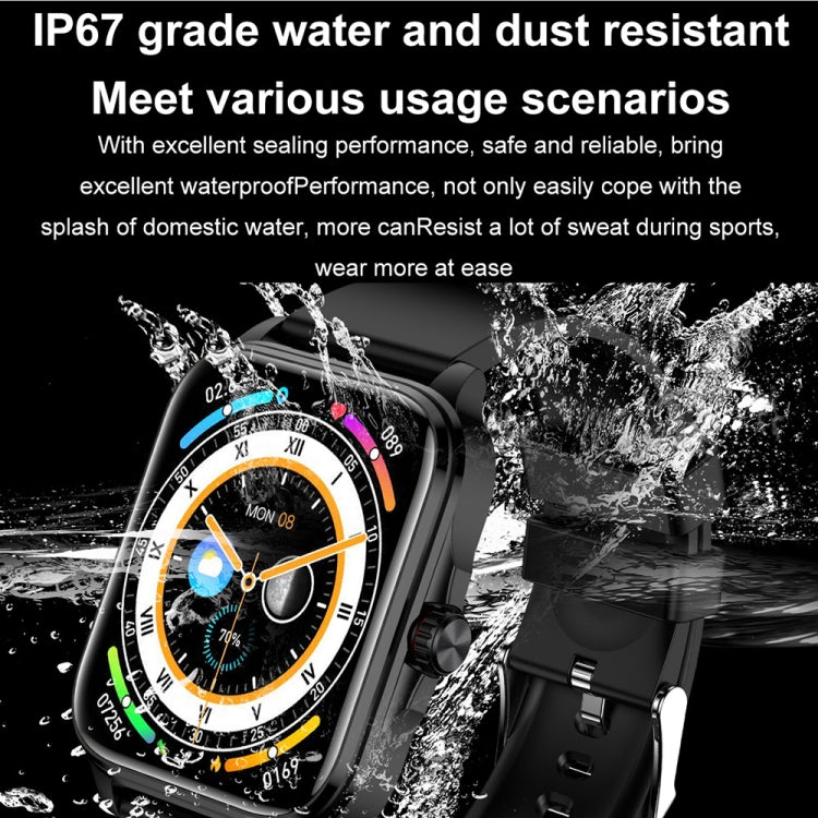 T90 1.91 inch IPS Screen IP67 Waterproof Smart Watch, Support Bluetooth Call / Non-invasive Blood Sugar