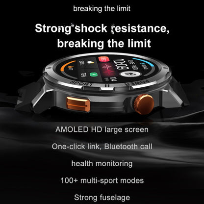 M52 1.43 inch Screen IP68 Waterproof Smart Watch, Support Bluetooth Call / Heart Rate