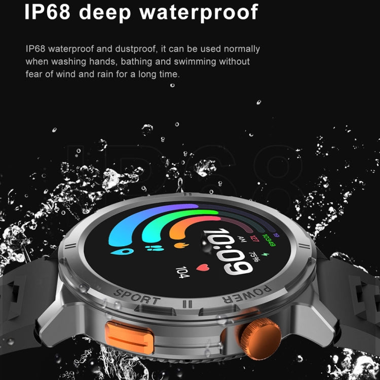 M52 1.43 inch Screen IP68 Waterproof Smart Watch, Support Bluetooth Call / Heart Rate