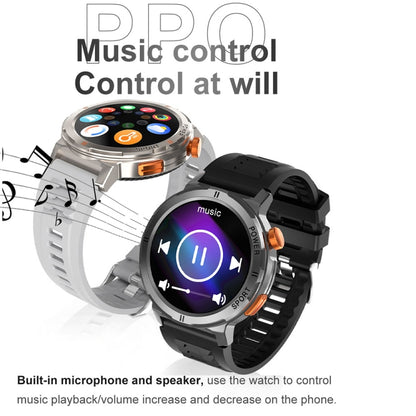 M52 1.43 inch Screen IP68 Waterproof Smart Watch, Support Bluetooth Call / Heart Rate