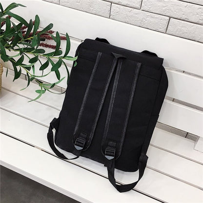 Cat Shape Leisure Fashion Canvas Double Shoulders Bag Backpack, Q18817
