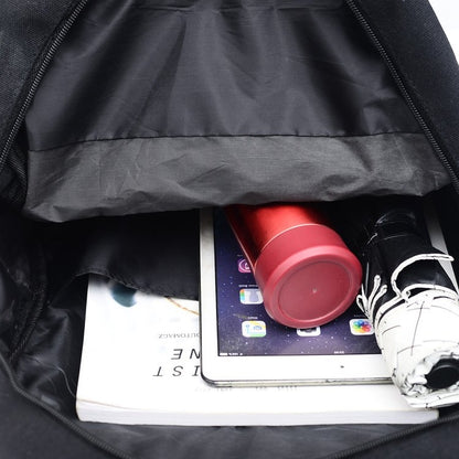 Cat Shape Leisure Fashion Canvas Double Shoulders Bag Backpack, Q18817