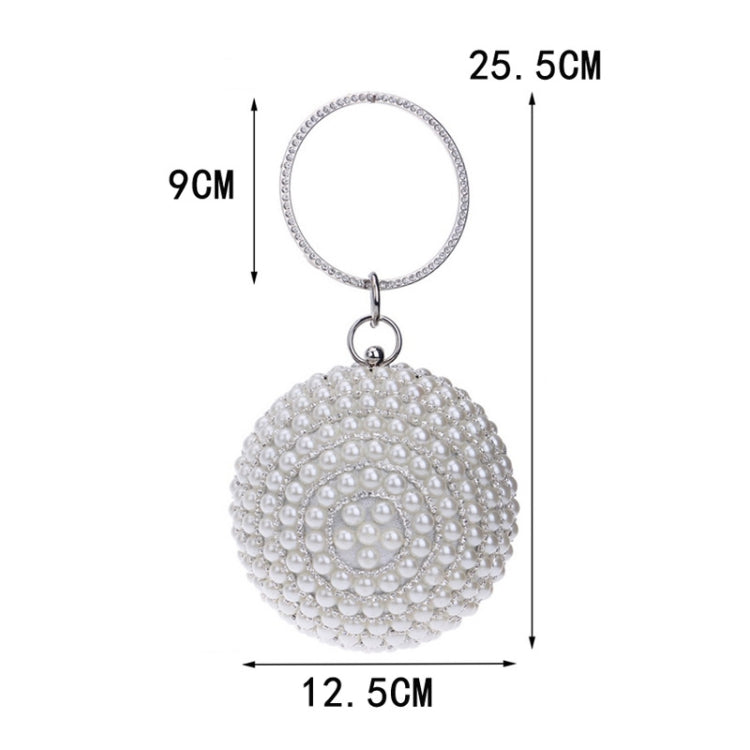 Ball Shape Women Fashion Banquet Party Pearl Handbag