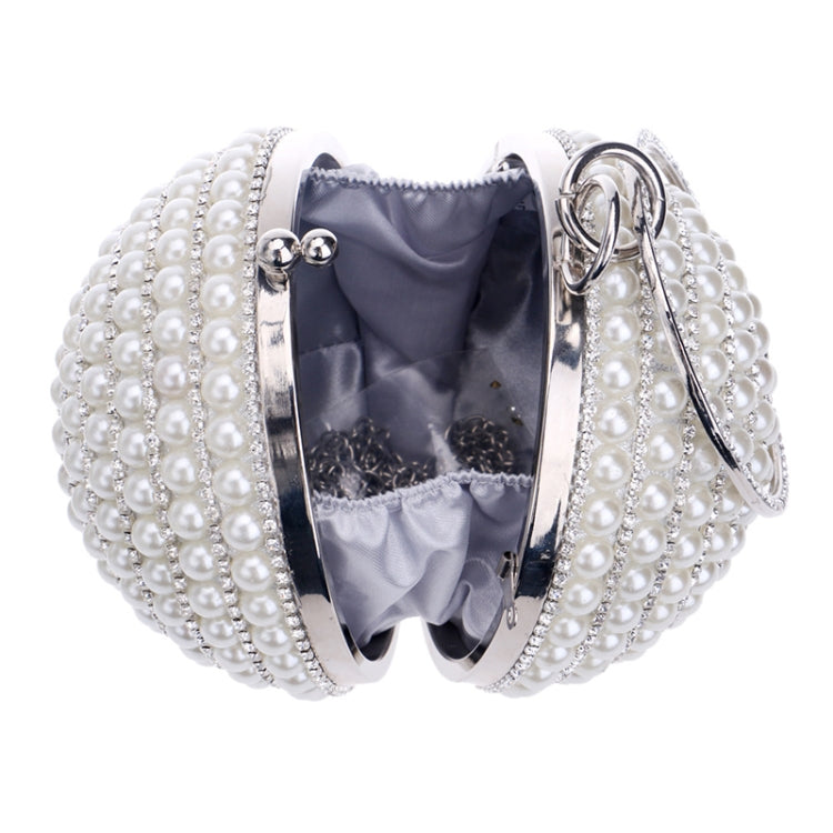 Ball Shape Women Fashion Banquet Party Pearl Handbag