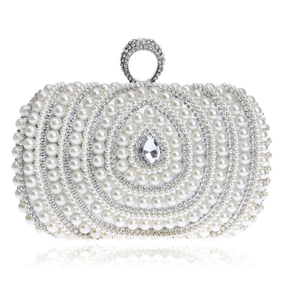 Women Fashion Banquet Party Pearl Handbag