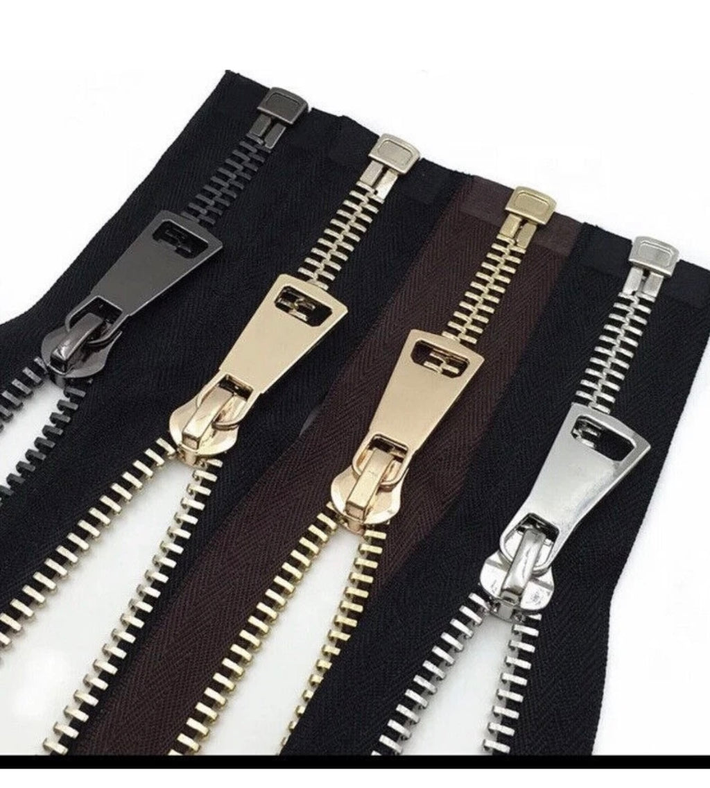 3pcs Range of Nickel Free Open Ended Metal Zip, Next Day Delivery Jacket Zip Strong (3pcs)