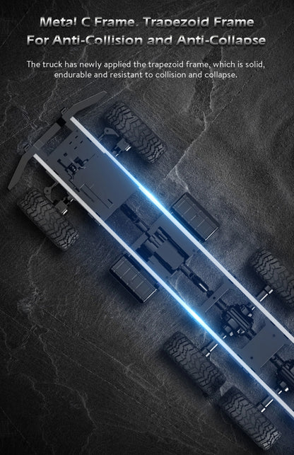 JJR/C Q60 Transporter-1 Full Body 1:16 Mini 2.4GHz RC 6WD Tracked Off-Road Military Truck Car Toy, Q60