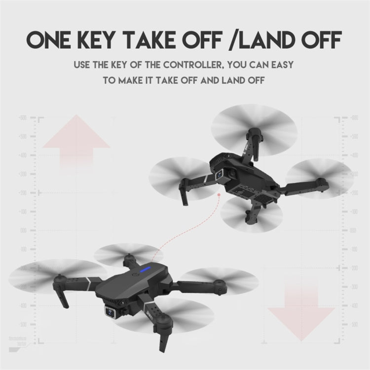 LS-E525 4K Double HD Camera Mini Foldable RC Quadcopter Drone Remote Control Aircraft, 4K Double HD Camera
