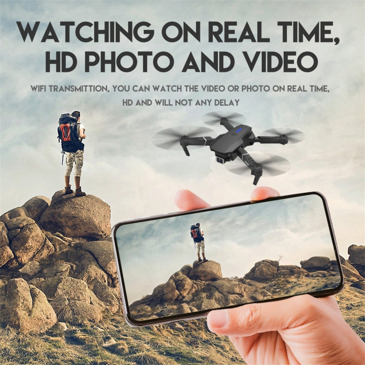 LS-E525 4K Single HD Camera Mini Foldable RC Quadcopter Drone Remote Control Aircraft, 4K Single HD Camera