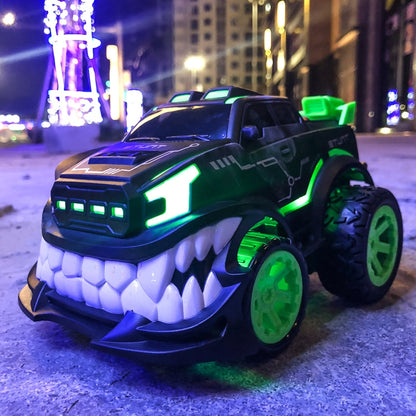 HD885J Devil Tooth Shape 360 Degree Upright Rotation Stunt Remote Control Car Electric Vehicle Toy