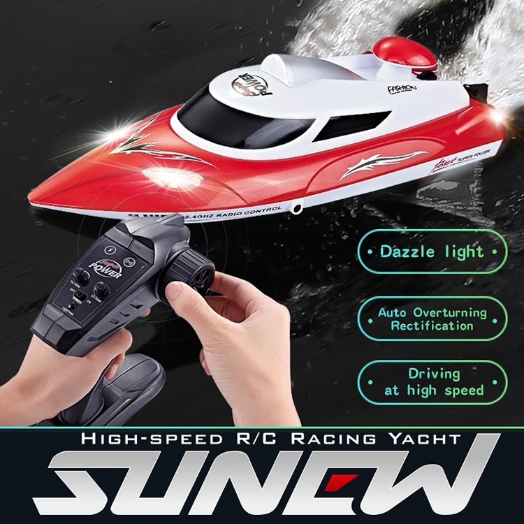 HongXunJie HJ806 2.4Ghz Water Cooling High Speed Racing Boats with Remote Controller, Auto Flip Function, 200m Control Distance
