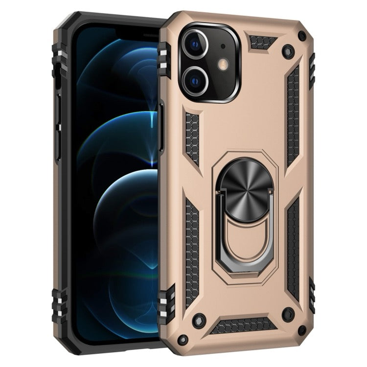 Phone cover For iPhone 12 Pro Max Shockproof TPU + PC Protective Case with 360 Degree Rotating Holder