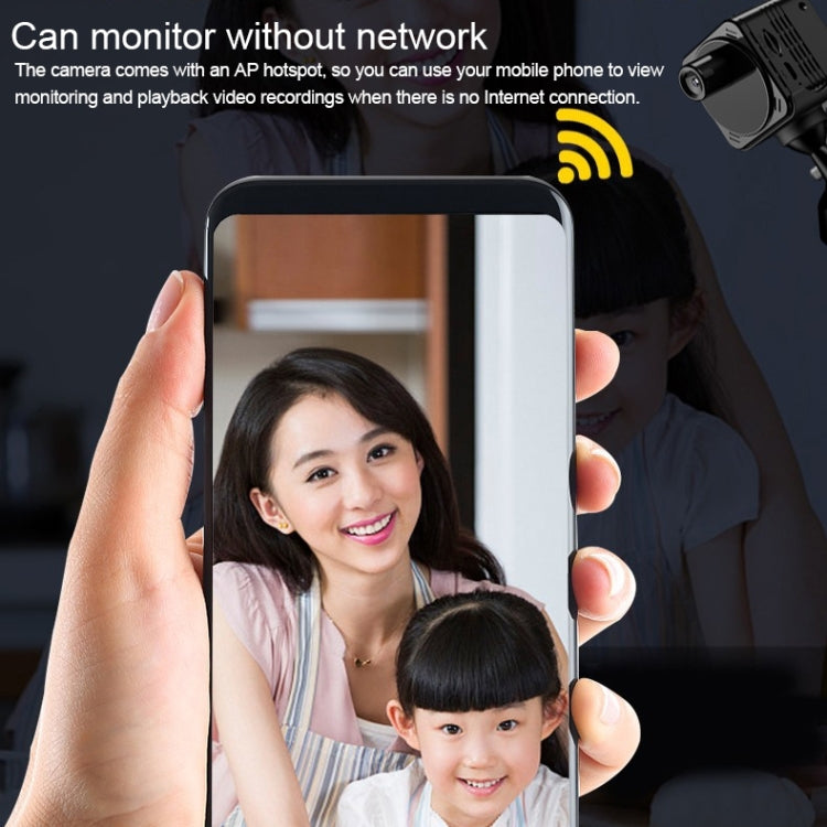 R89 Full HD 1080P WiFi Mini DV Recorder Camera, Support Monitor Detection & Night Vision & Loop Recording & TF Card, R89