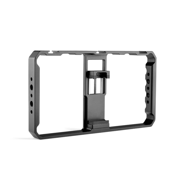 YELANGU  PC06 YLG0909A Vlogging Live Broadcast Smartphone Metal Cage Video Rig Filmmaking Recording Handle Stabilizer Bracket for iPhone, Galaxy, Huawei, Xiaomi, HTC, LG, Google, and Other Smartphones, YLG0909A