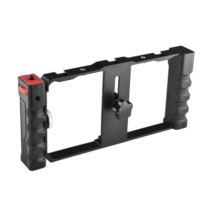 YELANGU PC02A Vlogging Live Broadcast Plastic Cage Video Rig Filmmaking Stabilizer Bracket for iPhone, Galaxy, Huawei, Xiaomi, HTC, LG, Google, and Other Smartphones, PC02A